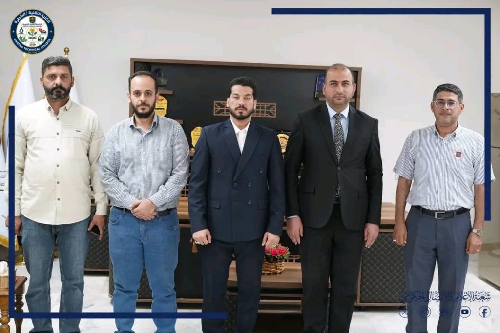 عميد الكلية التقنية الشطرة يستقبل مسؤول ممثلية الحشد الشعبي في الشطرة