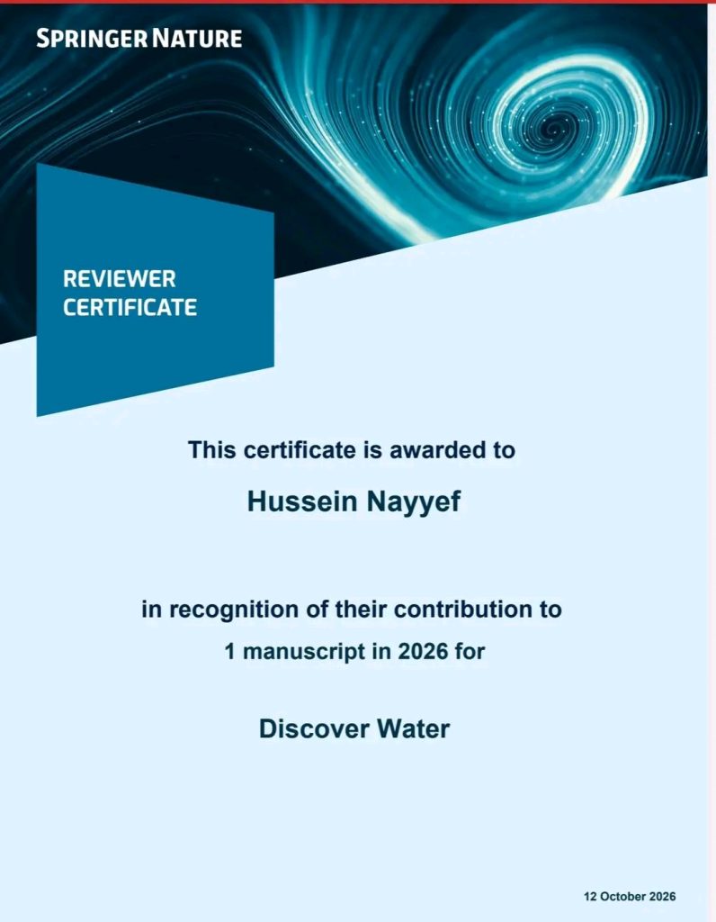 تدريسي في الكلية التقنية الشطرة يُختار مقيّماً علمياً لدى مجلة عالمية تصدر عن Springer Nature